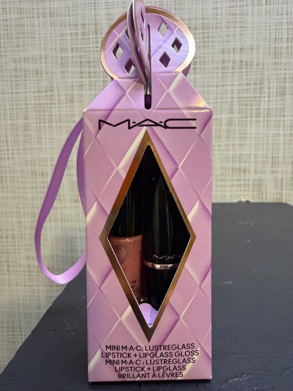 MAC Mini Lipstick & Lipglass Set - Lavender Packaging